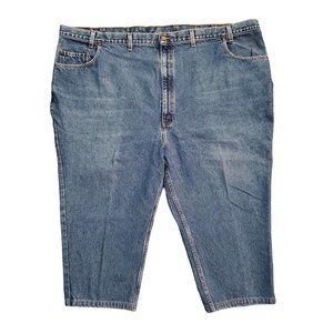 Vtg Levi's 545 Loose Fit 56x30 (Meas 54x20.5 17.5" Rise) Dark Wash Jeans A12